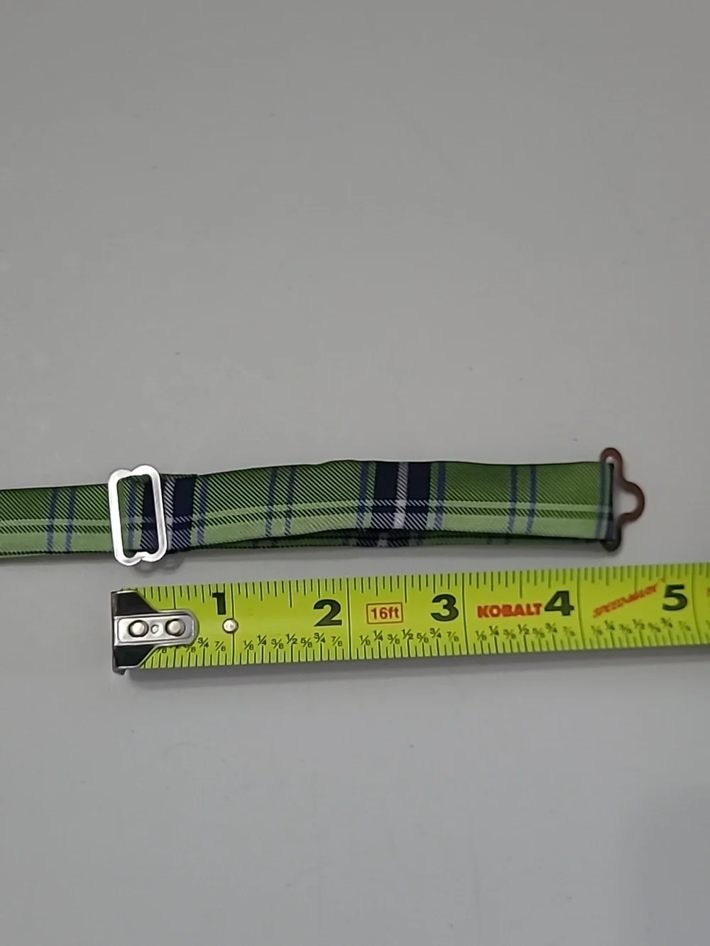 Stylish Green and Blue Plaid Kids Bow Tie